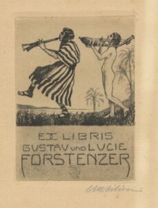 Exlibris Gustav und Lucie Forstenzer