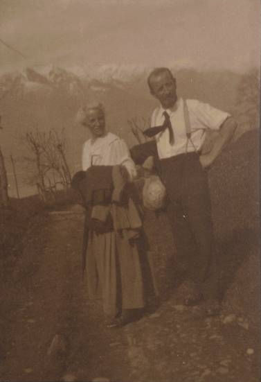 Bruno Stelter und Frau, Mai 1925.